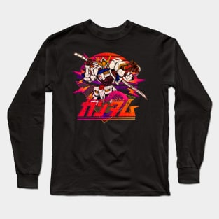 Retrowave 80s Gundam Mecha Vintage Long Sleeve T-Shirt